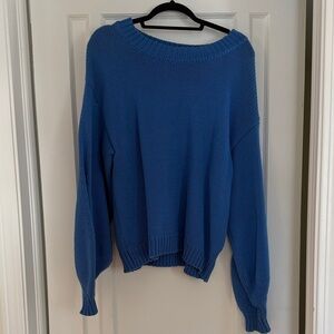 Blue Knit Princess Polly Sweater